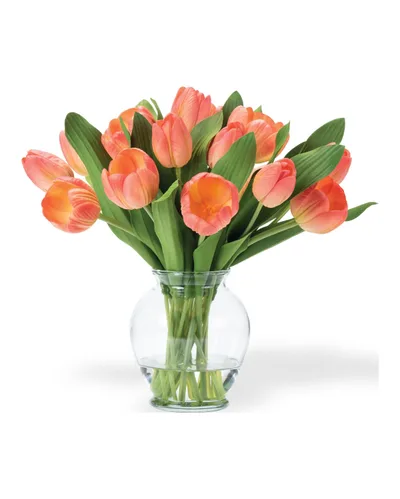 Two-Tone Orange Garden Tulip bouquet