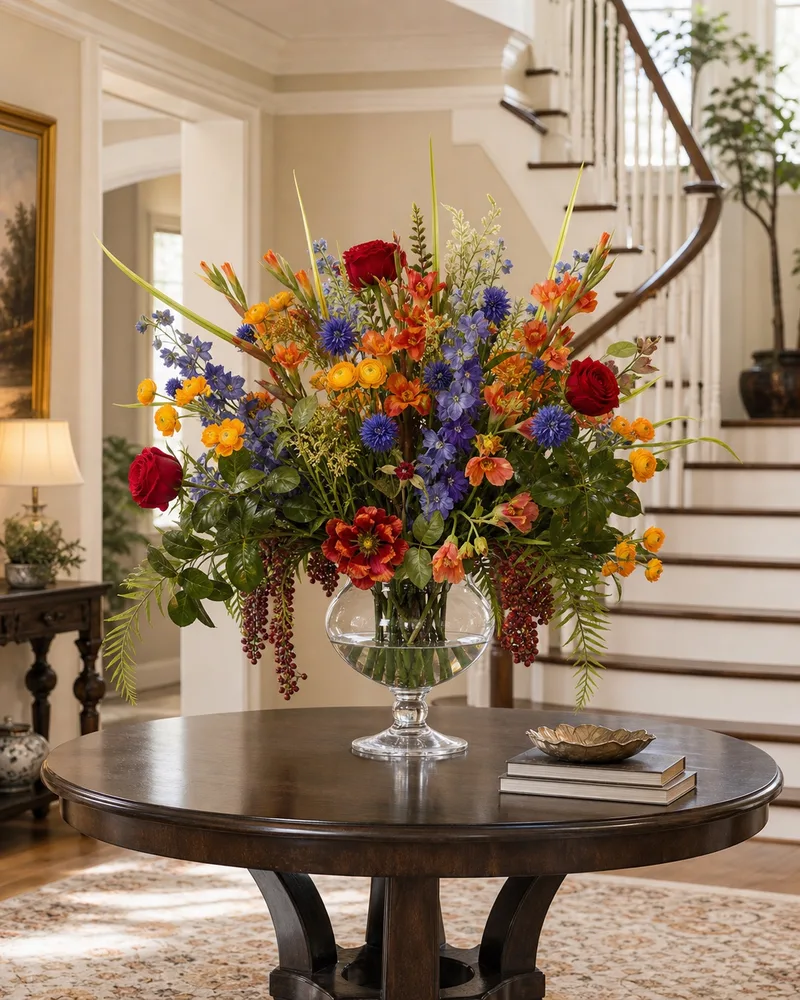 Glorious Garden centerpiece in a grand foyer