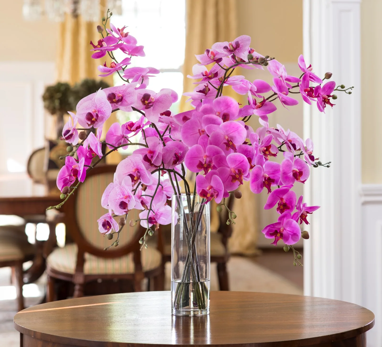 Grand Phalaenopsis Orchid silk arrangement, product dimensions