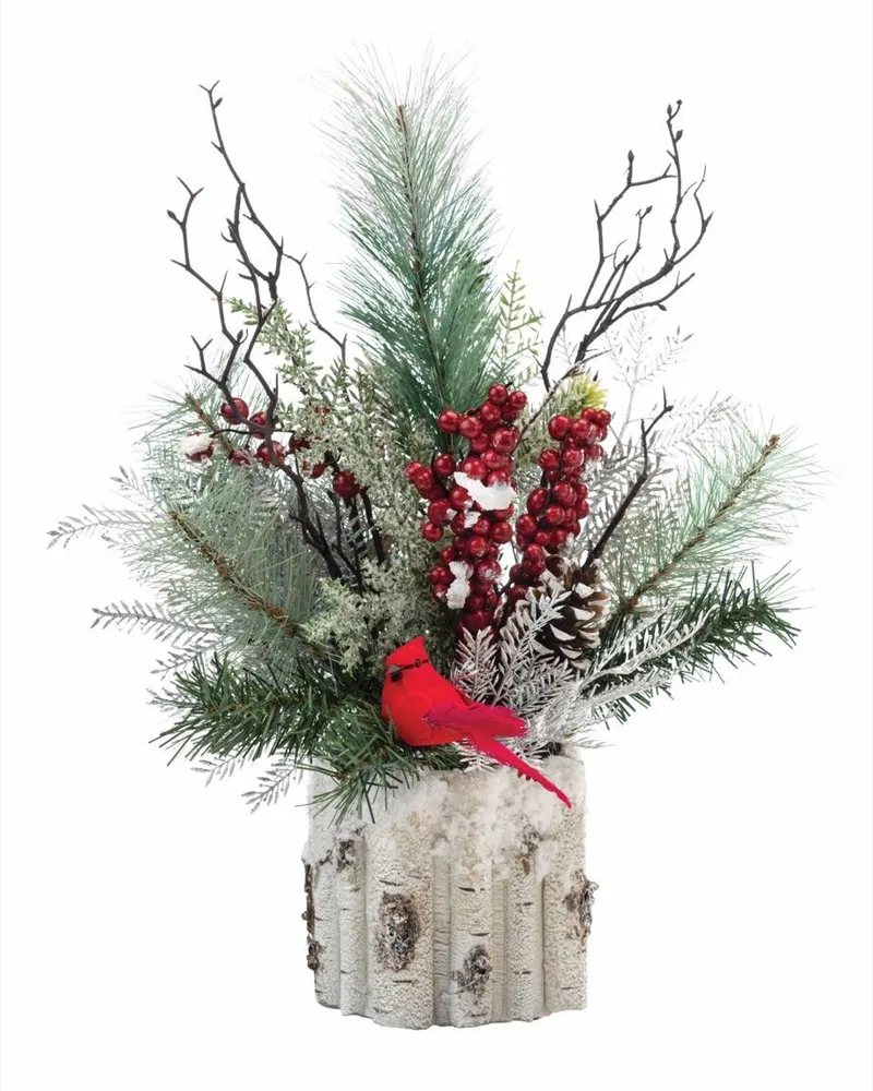 Winter Woods silk holiday accent — product dimensions