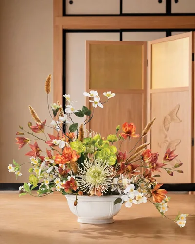 Nature&rsquo;s Harmony Faux Flower Arrangement
